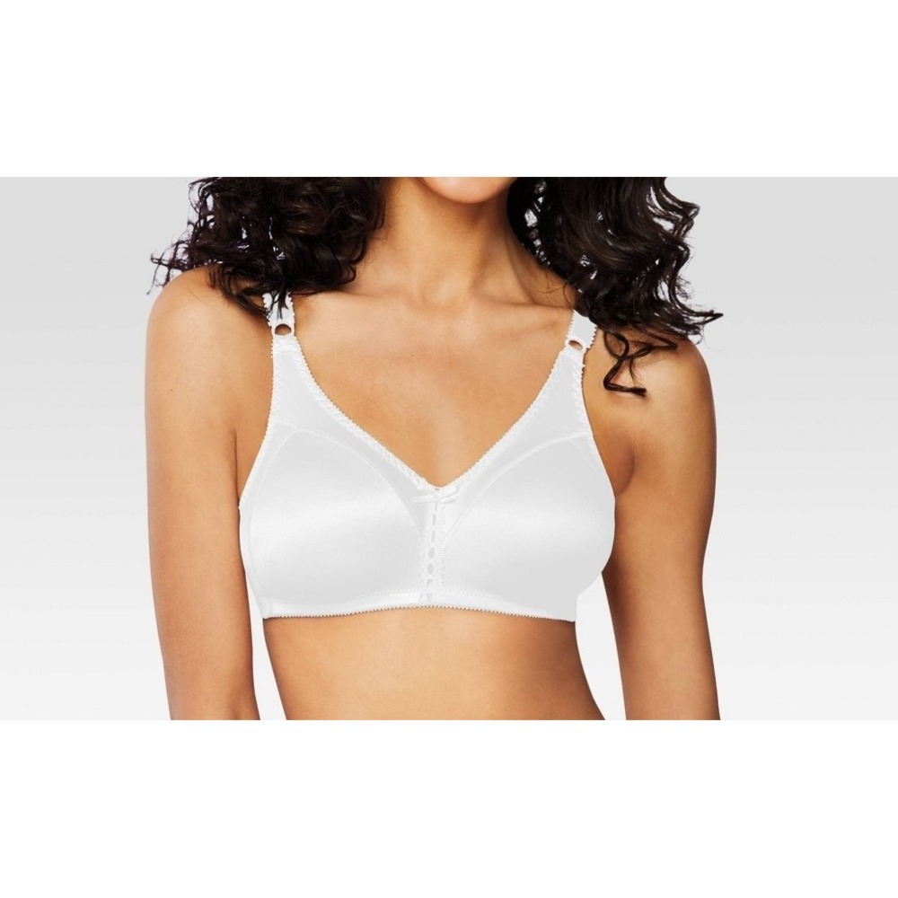 Beauty by Bali Double Support Wirefree Bra B820 42D White Full Coverage NWT